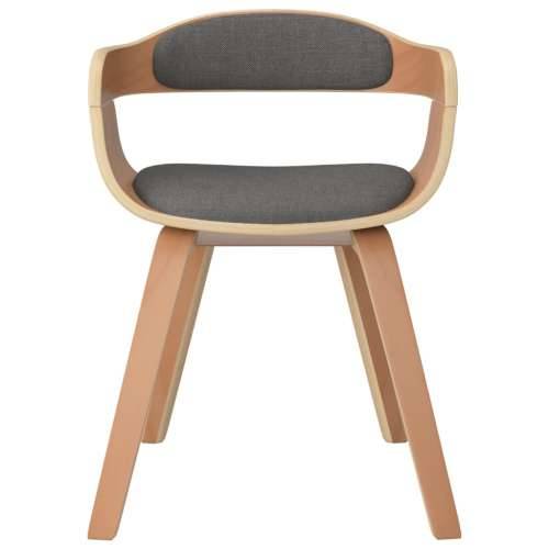 Blagovaonska stolica svjetlosiva od savijenog drva i tkanine Cijena
