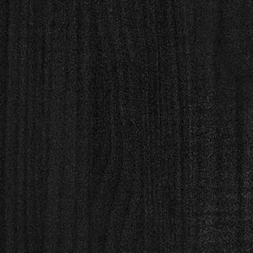 Ormarić za knjige s 4 razine crni 40x30x140 cm masivna borovina - Crna 1 140 cm boja drva Cijena