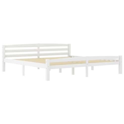 Okvir za krevet s 4 ladice bijeli 180 x 200 cm masivna borovina Cijena