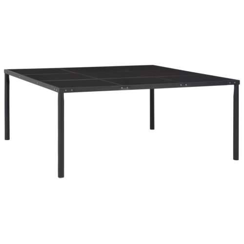 Vrtni stol crni 170 x 170 x 74,5 cm od čelika i stakla