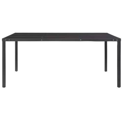 Vrtni stol crni 170 x 170 x 74,5 cm od čelika i stakla Cijena