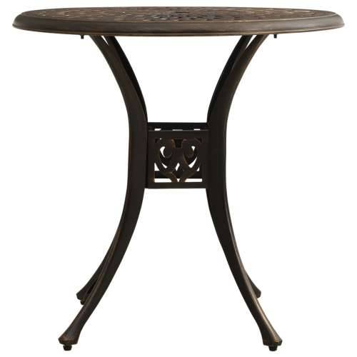 5-dijelni bistro set od lijevanog aluminija brončani Cijena
