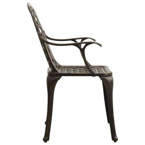 5-dijelni bistro set od lijevanog aluminija brončani Cijena