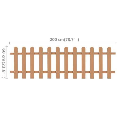 Ograda od kolaca WPC 200 x 60 cm - Smeđa 60 cm 1 Cijena