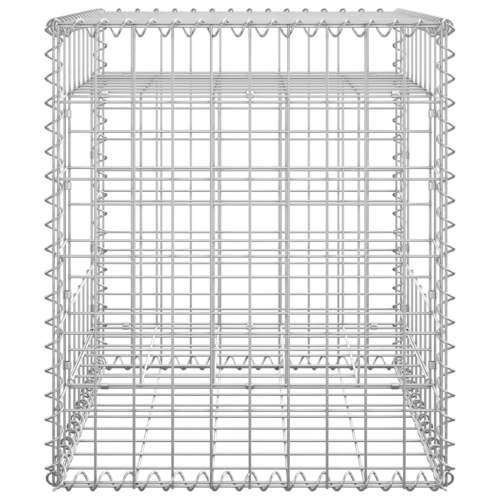 Gabionske stupne košare 2 kom 50 x 50 x 60 cm željezne Cijena