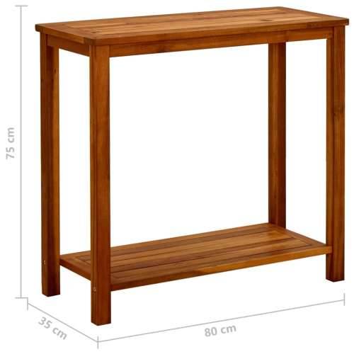 Vrtni konzolni stol 80 x 35 x 75 cm od masivnog bagremovog drva Cijena