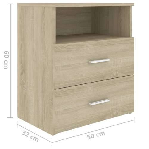Noćni ormarići 2 kom boja hrasta sonome 50 x 32 x 60 cm - sonoma hrast 2 Cijena