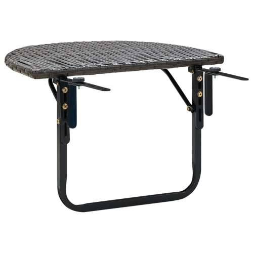 Balkonski stol smeđi 60 x 60 x 40 cm od poliratana Cijena