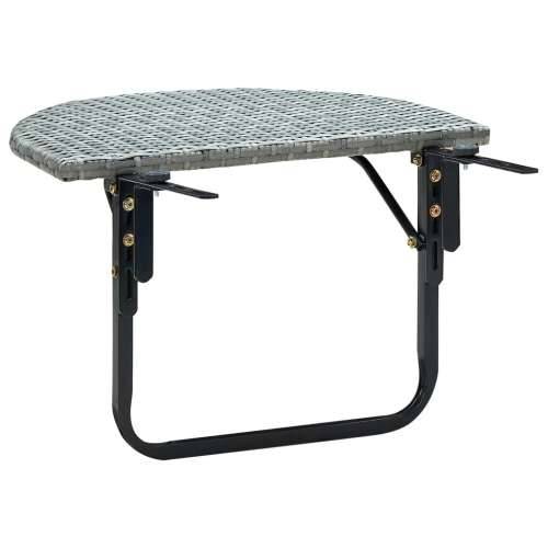 Balkonski stol sivi 60 x 60 x 40 cm od poliratana Cijena