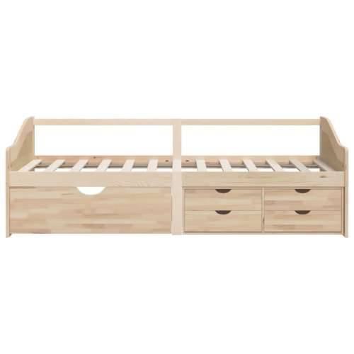 Trosjed / dnevni ležaj s ladicama 90x200 cm od masivne borovine Smeđa Cijena