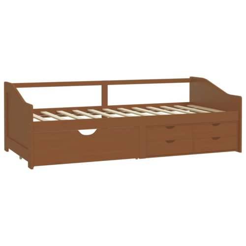 Trosjed / dnevni ležaj s ladicama boja meda 90x200 cm borovina - boja meda Cijena