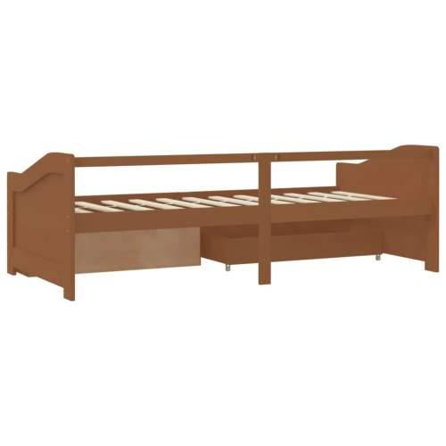 Trosjed / dnevni ležaj s ladicama boja meda 90x200 cm borovina - boja meda Cijena