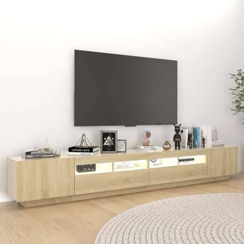 TV ormarić s LED svjetlima boja hrasta sonome 260 x 35 x 40 cm - sonoma hrast 1 Cijena
