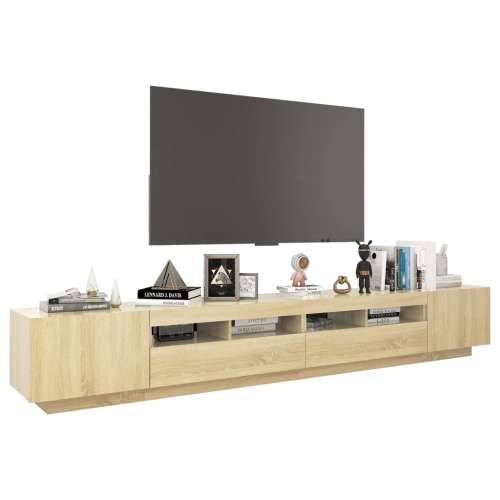 TV ormarić s LED svjetlima boja hrasta sonome 260 x 35 x 40 cm - sonoma hrast 1 Cijena