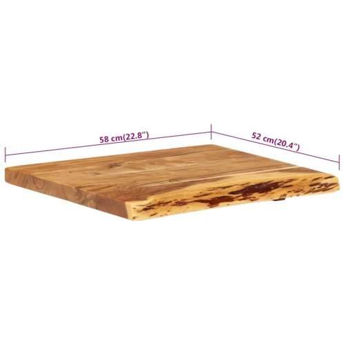 Vrh za kupaonski ormarić od bagremovog drva 58x52x3,8 cm - 58 x 52 x 3.8 cm Cijena