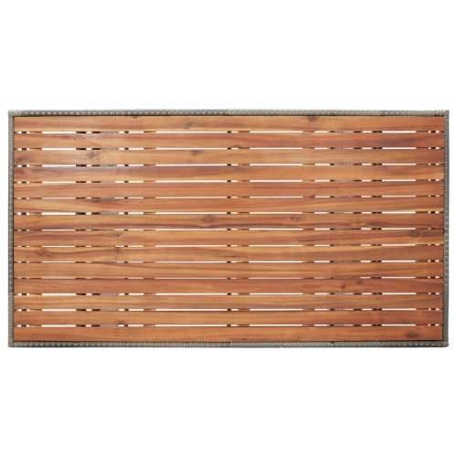 Vrtni stol sivi 120 x 70 x 66 cm od masivnog bagremovog drva - Siva 120 x 70 x 66 cm 1 Cijena