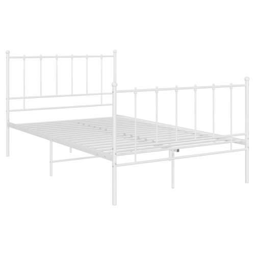 Okvir za krevet bijeli metalni 120 x 200 cm - Bijela 120 x 200 cm Cijena