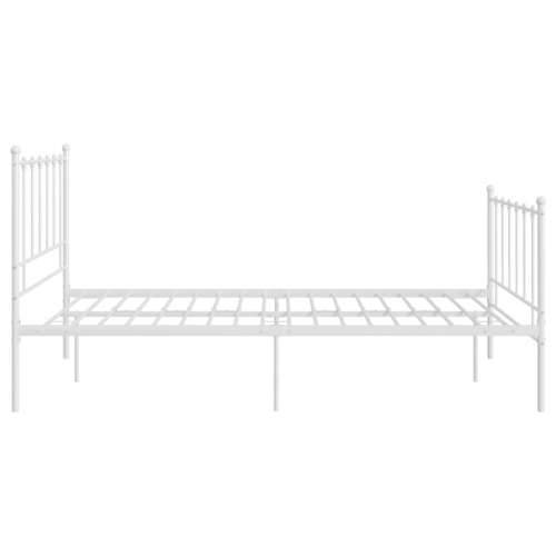 Okvir za krevet bijeli metalni 120 x 200 cm - Bijela 120 x 200 cm Cijena