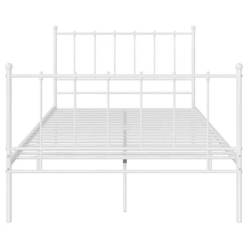 Okvir za krevet bijeli metalni 120 x 200 cm - Bijela 120 x 200 cm Cijena