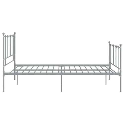 Okvir za krevet sivi metalni 120 x 200 cm - Siva 120 x 200 cm Cijena