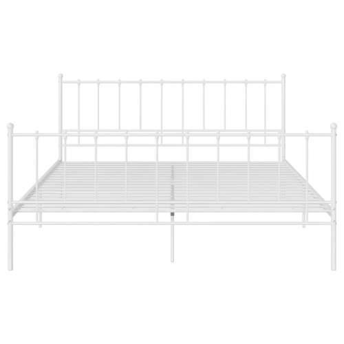 Okvir za krevet bijeli metalni 200 x 200 cm - Bijela 200 x 200 cm Cijena