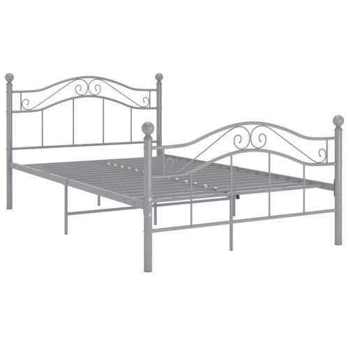 Okvir za krevet sivi metalni 120 x 200 cm - Siva 120 x 200 cm Cijena