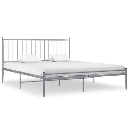 Okvir za krevet sivi metalni 140 x 200 cm - Siva 140 x 200 cm Cijena