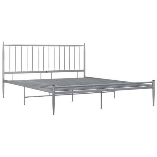 Okvir za krevet sivi metalni 200 x 200 cm - Siva 200 x 200 cm Cijena