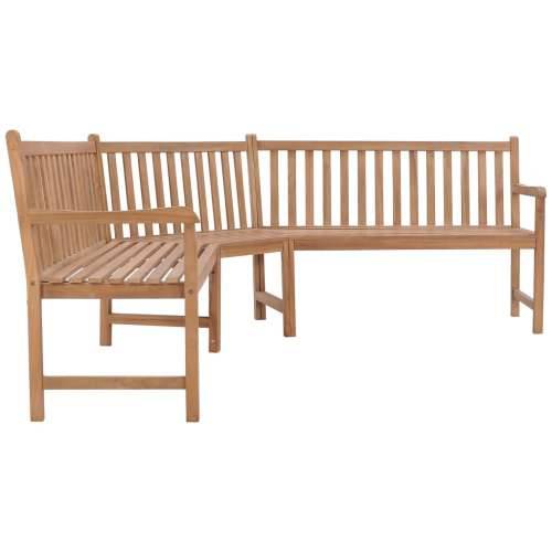 Kutna vrtna klupa 185 x 185 x 90 cm od masivne tikovine Cijena