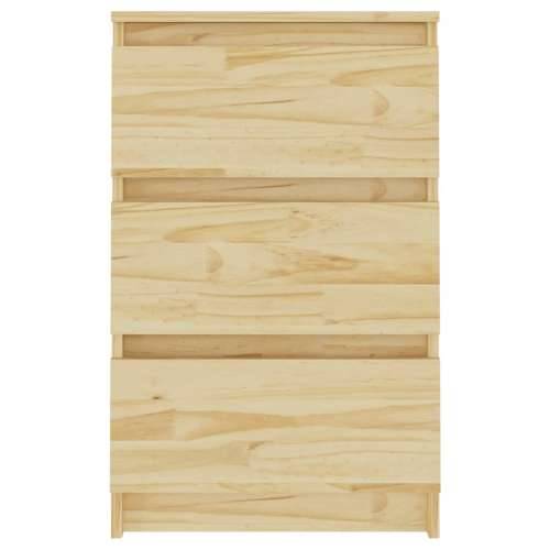 Noćni ormarić 40 x 29,5 x 64 cm od masivne borovine Prirodna 1 Cijena