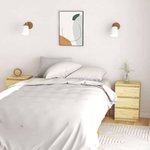 Noćni ormarići 2 kom 40 x 29,5 x 64 cm od masivne borovine - Prirodna 2 Cijena