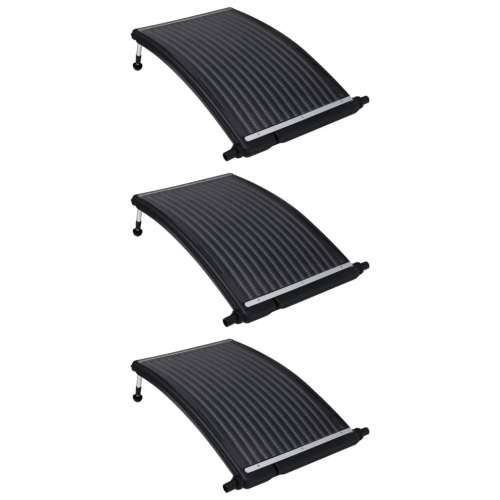 Zakrivljeni solarni paneli za grijanje bazena 3 kom 110 x 65 cm Cijena