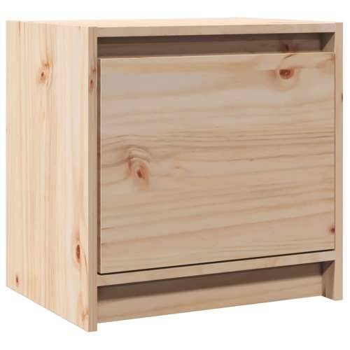 Noćni ormarić 40 x 30,5 x 40 cm od masivne borovine - Prirodna 1 Cijena