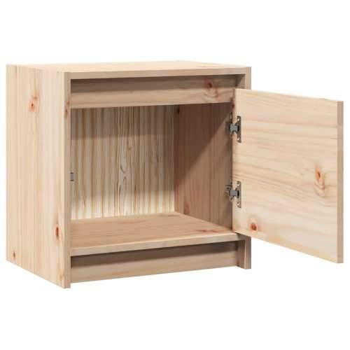Noćni ormarić 40 x 30,5 x 40 cm od masivne borovine - Prirodna 1 Cijena