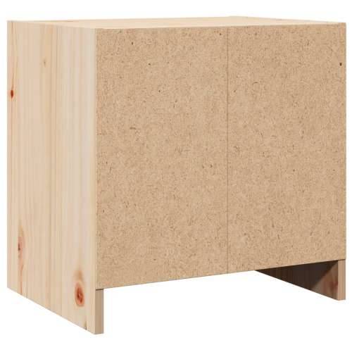 Noćni ormarić 40 x 30,5 x 40 cm od masivne borovine - Prirodna 1 Cijena