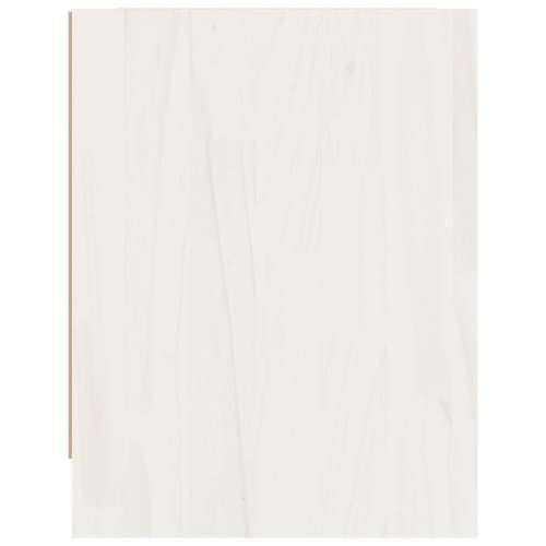 Noćni ormarić bijeli 40 x 30,5 x 40 cm od masivne borovine - Bijela 1 Cijena