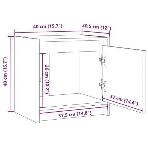 Noćni ormarići 2 kom boja meda 40x30,5x40 cm masivna borovina - boja meda 2 Cijena