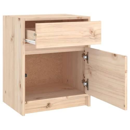 Noćni ormarić 40 x 31 x 50 cm od masivne borovine - Prirodna 1 Cijena