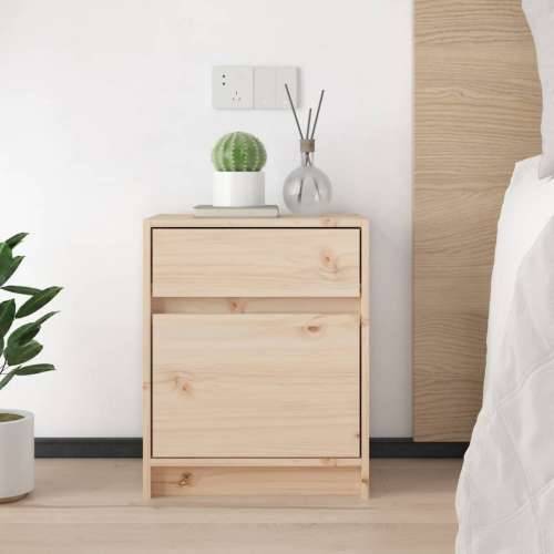 Noćni ormarići 2 kom 40 x 31 x 50 cm od masivne borovine - Prirodna 2 Cijena