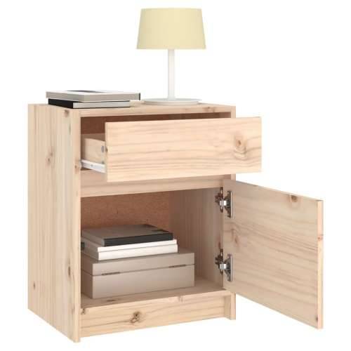 Noćni ormarići 2 kom 40 x 31 x 50 cm od masivne borovine - Prirodna 2 Cijena