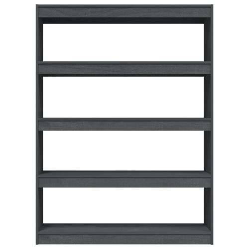 Ormarić za knjige / pregrada sivi 100x30x103 cm borovina - Siva 1 135.5 cm 100 cm Cijena