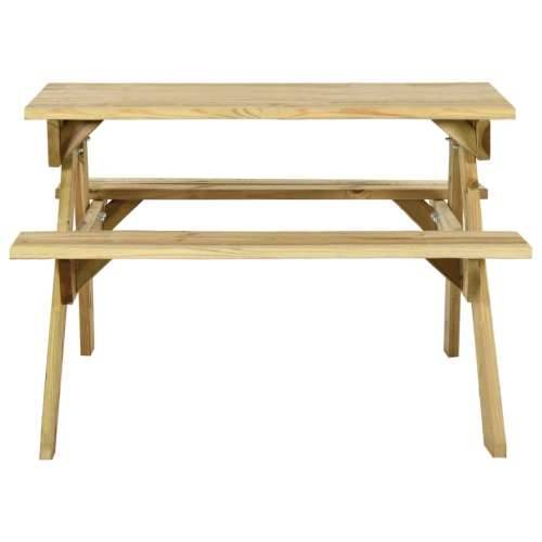 Stol za piknik s klupama 110x123x73 cm od impregnirane borovine - 110 x 123 x 73 cm 1 Cijena