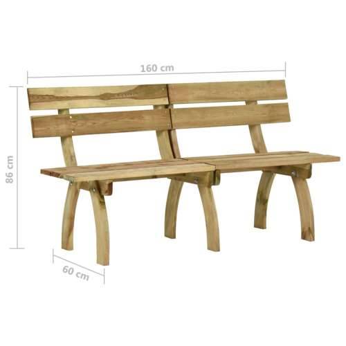 Vrtna klupa 160 cm od impregnirane borovine - 160 x 60 x 86 cm 1 Cijena