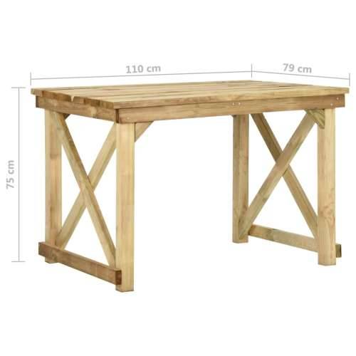 Vrtni stol 110 x 79 x 75 cm od impregnirane borovine Cijena