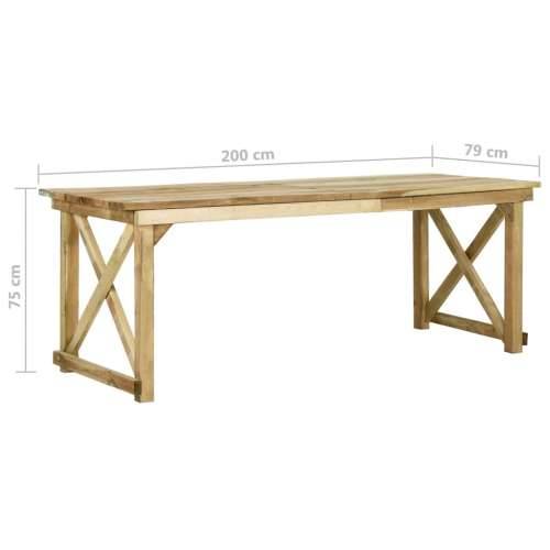 Vrtni stol 200 x 79 x 75 cm od impregnirane borovine Cijena