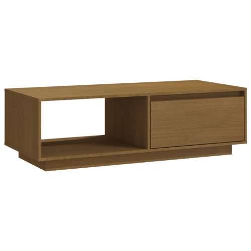 Stolić za kavu boja meda 110 x 50 x 33,5 cm od masivne borovine - boja meda 1 Cijena