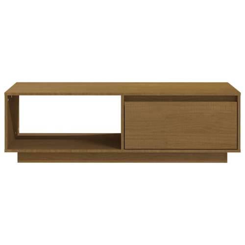 Stolić za kavu boja meda 110 x 50 x 33,5 cm od masivne borovine - boja meda 1 Cijena