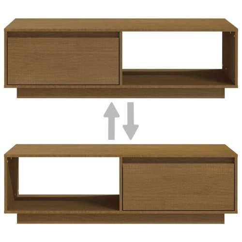 Stolić za kavu boja meda 110 x 50 x 33,5 cm od masivne borovine - boja meda 1 Cijena