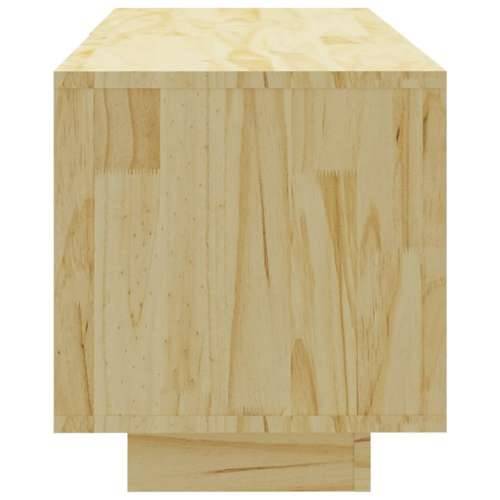 TV ormarić 110 x 30 x 33,5 cm od masivne borovine - Prirodna 1 Cijena