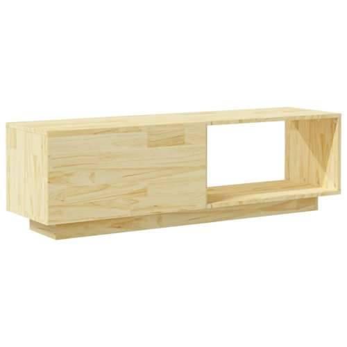 TV ormarić 110 x 30 x 33,5 cm od masivne borovine - Prirodna 1 Cijena
